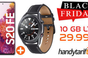 SAMSUNG GALAXY S20 FE & SAMSUNG Galaxy Watch 3 45 mm LTE mit 10 GB LTE im Telekom oder Vodafone Netz nur 29,99€ monatlich