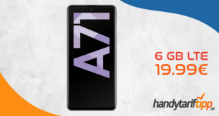 SAMSUNG Galaxy A71 mit 6 GB LTE nur 19,99€