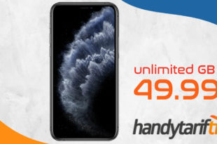 APPLE iPhone 11 Pro mit unlimited LTE nur 49,99€ monatlich