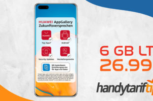 Huawei P40 Pro mit 6 GB LTE nur 26,99€ monatlich