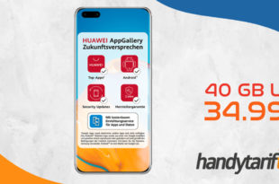 HUAWEI P40 PRO mit 40 GB LTE nur 34,99€ monatlich
