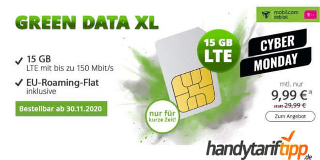 Telekom Datenflat mit 15GB LTE für NUR 9,99€ auf der Rechnung