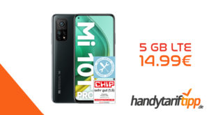 Xiaomi Mi 10T Pro (128 GB) 5G für 179€ Zuzahlung mit Otelo Allnet-Flat Go (5 GB LTE) für 14,99€ mtl - Effektivpreis => 1,03€ monatlich