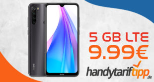 Xiaomi Redmi Note 8T mit 5 GB LTE nur 9,99€ monatlich