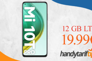 XIAOMI MI 10T PRO 5G mit 12 GB LTE für nur 19,99€ monatlich