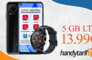 Huawei P40 Lite & Huawei Watch GT mit 5 GB LTE nur 13,99€ monatlich