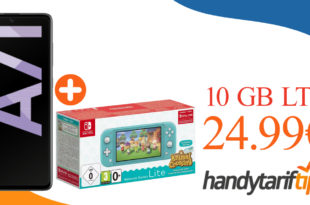 Samsung Galaxy A71 & Nintendo Switch Lite inkl. Animal Crossing mit 10 GB LTE nur 24,99€ monatlich