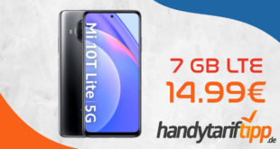 Xiaomi Mi 10T Lite mit 7 GB LTE nur 14,99€ monatlich - nur 1 Euro Zuzahlung und kein Anschlusspreis