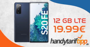 Samsung Galaxy S20 FE mit 12 GB LTE nur 19,99€ monatlich