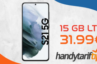 Samsung Galaxy S21 5G mit 15 GB LTE im Vodafone Netz nur 31,99€ monatlich
