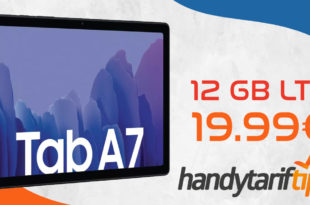 Samsung Galaxy Tab A7 mit 12 GB LTE nur 19,99€ monatlich