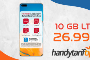 Huawei P40 Pro mit 10 GB LTE nur 26,99€ monatlich