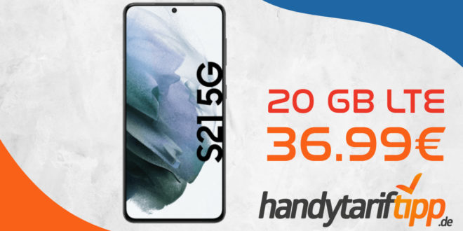 Samsung Galaxy S21 5G mit 20 GB LTE im Vodafone Netz nur 36,99€ monatlich