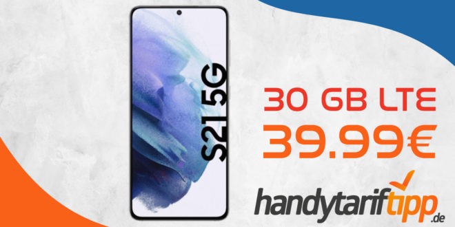Samsung Galaxy S21 5G mit 30 GB LTE im Vodafone Netz nur 39,99€ monatlich