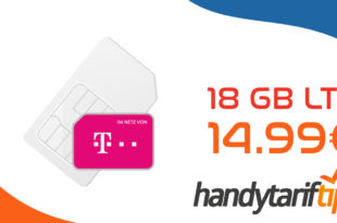 Telekom Green LTE 18GB Allnet Flat zum Aktionspreis von nur 14,99 Euro monatlich