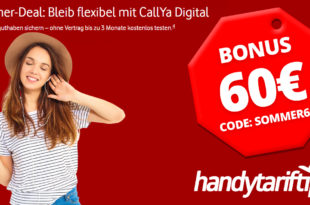 CallYa Digital 3 x 15 GB LTE/5G & Allnet Flat komplett kostenlos