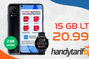 Huawei P40 Lite & Huawei Watch 3 LTE mit 15 GB LTE nur 20,99€ monatlich