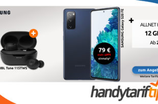 Samsung Galaxy S20 FE & JBL Tune 115TWS mit 12 GB LTE im Telekom Netz nur 22€ monatlich - einmalig Zuzahlung nur 79 Euro