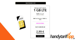 1 GB LTE & 100 Frei-Minuten & 100 Frei-SMS im Telekom Netz nur 2,99€ monatlich