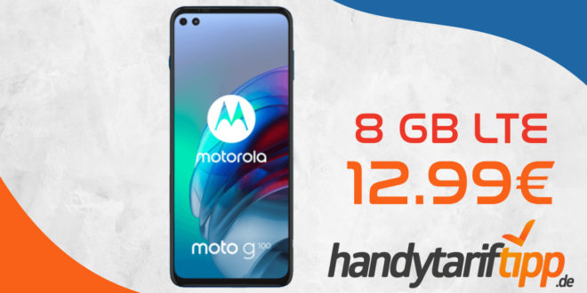 Motorola Moto G100 mit 8 GB LTE nur 12,99€ monatlich - 49 Euro Zuzahlung