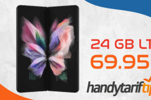 Samsung Galaxy Z Fold3 5G mit 24 GB LTE im Telekom Netz für 69,95€ monatlich - einmalig 499 Euro Zuzahlung