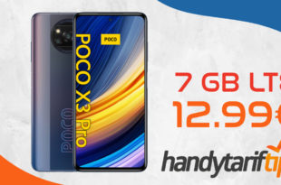 Xiaomi Poco X3 Pro mit 7 GB LTE nur 12,99€ monatlich - einmalige Zuzahlung 19 Euro