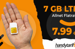LTE Allnet 7 GB - ohne Vertragslaufzeit - nur 7,99€ monatlich