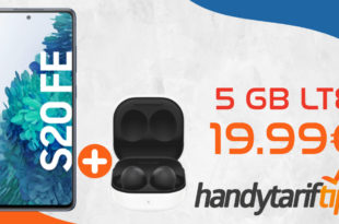 Samsung Galaxy S20 FE & Samsung Galaxy Buds2 mit 5 GB LTE im Vodafone Netz nur 19,99€ monatlich