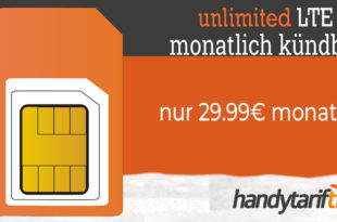 Unbegrenztes LTE mit dem O2 Free Unlimited Max - monatlich kündbar - nur 29,99€ monatlich