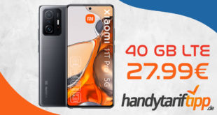 Xiaomi 11T Pro 5G 256 GB mit 40 GB 5GLTE nur 27,99€ monatlich - nur 49 Euro Zuzahlung