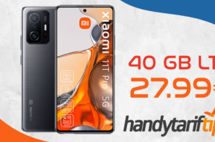 Xiaomi 11T Pro 5G 256 GB mit 40 GB 5GLTE nur 27,99€ monatlich - nur 49 Euro Zuzahlung