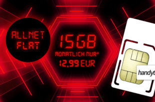 Allnet-Flat 15 GB LTE nur 12,99€ monatlich - ohne Vertragslaufzeit