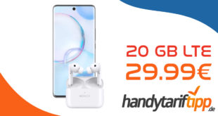 Honor 50 inkl. Earbuds 2 Lite & 100€ Wechselbonus mit 20 GB LTE 5G nur 29,99€ monatlich