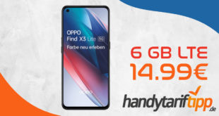 Oppo Find X3 Lite 5G mit 6 GB LTE nur 14,99€ monatlich - nur 29 Euro Zuzahlung