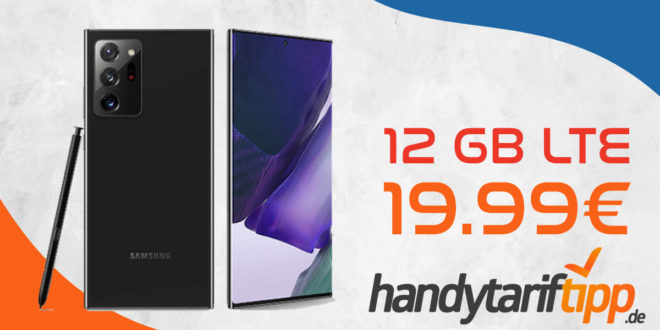 TOP DEAL! Samsung Note20 Ultra 5G mit 12 GB LTE nur 19,99€ monatlich - nur 149 Euro Zuzahlung
