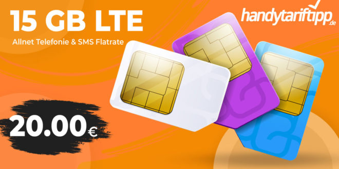 15 GB inkl. Telefon & SMS Flat im Vodafone 4GLTE Max- und 5G-Netz nur 20€ alle 4 Wochen