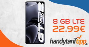 realme GT NEO 2 5G mit 8 GB LTE nur 22,99€ monatlich