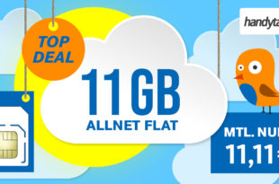 11 GB Allnet Flat für nur 11,11 EUR monatlich - ohne Vertragslaufzeit