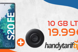 Samsung Galaxy S20 FE & Samsung Wireless Charger Pad mit 10 GB LTE nur 19,99€ monatlich