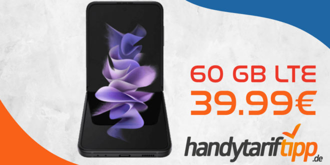 Samsung Galaxy Z Flip3 5G & 100€ Wechselbonus & 60 GB LTE/5G nur 39,99€ monatlich