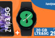 MEGA DEAL! Samsung Galaxy Z Flip3 5G & Samsung Galaxy Watch4 & 100€ Wechselbonus mit 20GB LTE&5G nur 29,99€ monatlich