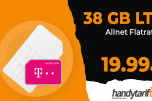 Telekom Allnet Flat mit 38GB LTE nur 19,99€ monatlich