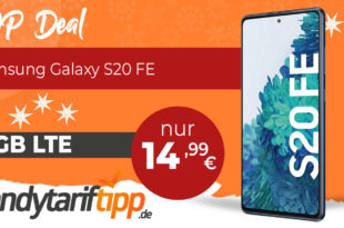 Samsung Galaxy S20 FE 5G mit 5GB LTE nur 14,99€ monatlich