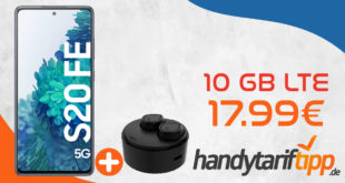 Samsung Galaxy S20 FE 5G & Corn Technology Onestyle TWS-BT-V8 Kopfhörer mit 10GB LTE nur 17,99€ monatlich