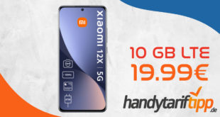 Xiaomi 12X -256GB- mit 10GB LTE nur 19,99€ monatlich - nur 29 Euro Zuzahlung
