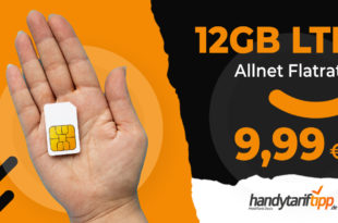 Monatlich kündbar - 12 GB LTE nur 9,99€ und 18GB LTE nur 12,99€ monatlich