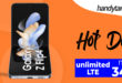 Samsung Galaxy Z Flip4 5G mit unlimited LTE (mit bis zu 10 Mbits) nur 34,99€ monatlich - nur 49 Euro Zuzahlung