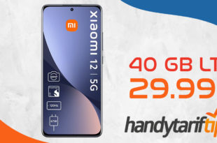 Xiaomi 12 5G mit 40GB LTE5G nur 29,99€ monatlich - nur 49 Euro Zuzahlung