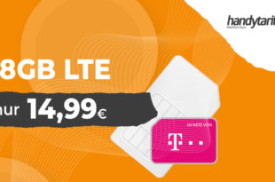 38 GB Allnet Flat im Telekom-Netz nur 14,99€ monatlich