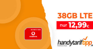 38 GB Vodafone LTE für nur 12,99€